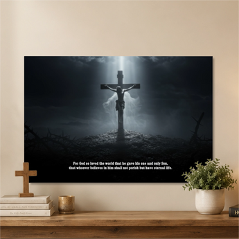 Christian canvas wall art – faith-inspired home decor gift