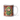 Personalized Christmas tree photo-face mug beside a decorated tree