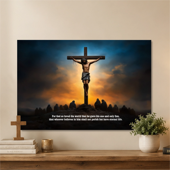 Christian canvas wall art – faith-inspired home decor gift