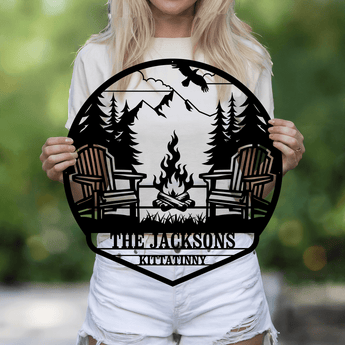 campfire - name personalized gift with message card jewelry gift box romantic keepsake
