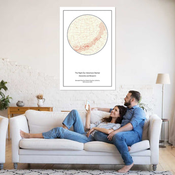 celestial promise star map personalized gift with message card jewelry gift box romantic keepsake