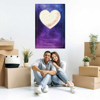 Cosmic Romance Star Map – personalized night sky print | custom anniversary gift