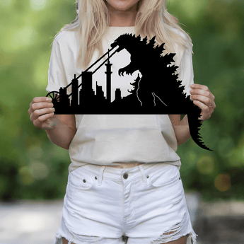 Dragon Door Frame Topper Metal Sign