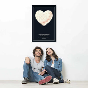Eternal Midnight Star Map – personalized night sky print | custom anniversary gift