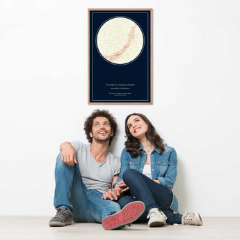 Eternal Midnight Star Map – framed fine art star map print | personalized anniversary gift