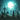 Silhouettes of dancing skeletons in a graveyard with a full moon and bats.