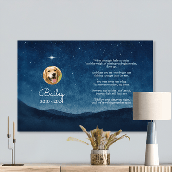pet memorial canvas personalized gift with message card jewelry gift box romantic keepsake
