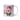 Personalized pet gnome photo mug showing a pet's real face framed by a red gnome hat and white beard.
