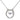 Close-up of silver horseshoe necklace with crystal center – symbolic good luck jewelry gift for wife, girlfriend, or daughter