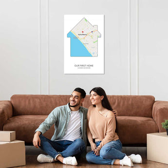 where we met map personalized gift with message card jewelry gift box romantic keepsake