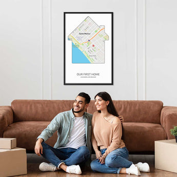 where we met map personalized gift with message card jewelry gift box romantic keepsake