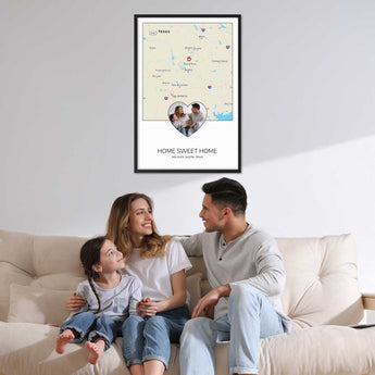 where we met map personalized gift with message card jewelry gift box romantic keepsake