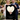 Custom photo star map print, a heart-shaped night sky with your photo set in a second heart, unframed, dark background — personalized night sky charted by date and location