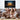Family sitting on a couch with a large crucifixion painting above them