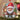 Personalized gnome Christmas ornament in clear acrylic — a real photo face on a cute cartoon Christmas gnome with a big red hat and beard, on a red ribbon