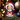 Personalized Mrs Claus photo ornament die-cut to the Mrs Claus shape in clear acrylic — a real face on a cute cartoon Mrs Claus body, on a red ribbon