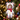Personalized polar bear photo ornament die-cut to the polar-bear shape in clear acrylic — a real face in a cute onesie, on a red ribbon
